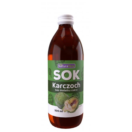 SOK Z KARCZOCHA 100 %  500 ml - NATURAVENA