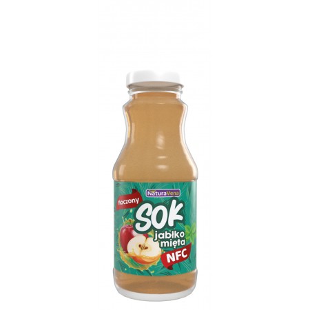 SOK JABŁKOWY Z DODATKIEM MIĘTY NFC 250 ml- NATURAVENA