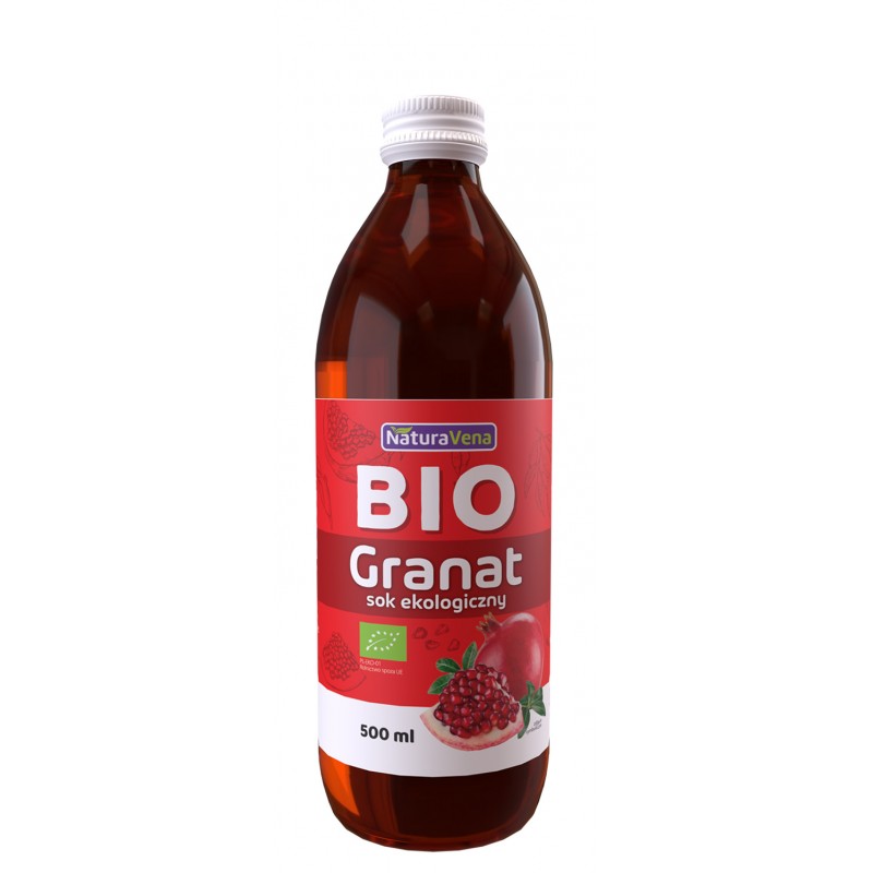 SOK Z GRANATU 100 % BIO 500 ml - NATURAVENA