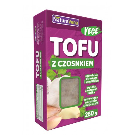 TOFU KOSTKA CZOSNKOWE 250 g - NATURAVENA