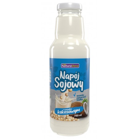 NAPÓJ SOJOWY KOKOSOWY 750 ml - NATURAVENA