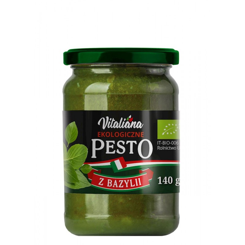 PESTO Z BAZYLII BIO 140 g - VITALIANA