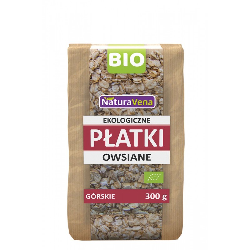 PŁATKI OWSIANE GÓRSKIE BIO 300 g - NATURAVENA