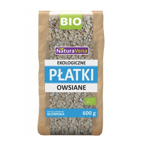 PŁATKI OWSIANE BIO 600 g - NATURAVENA