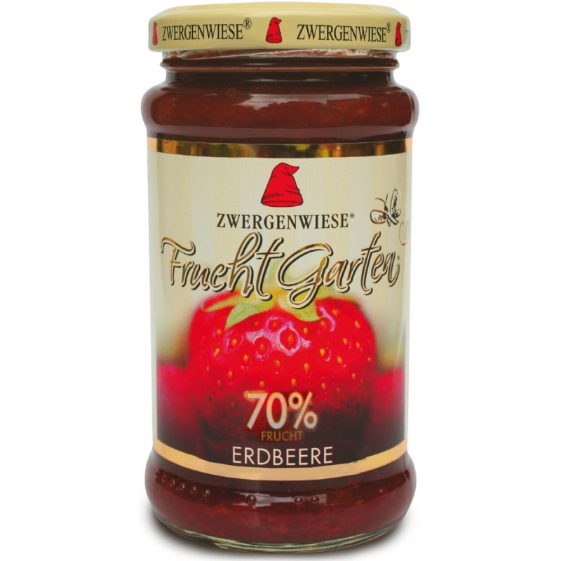 MUS TRUSKAWKOWY (70 % OWOCÓW) BEZGLUTENOWY BIO 225 g - ZWERGENWIESE