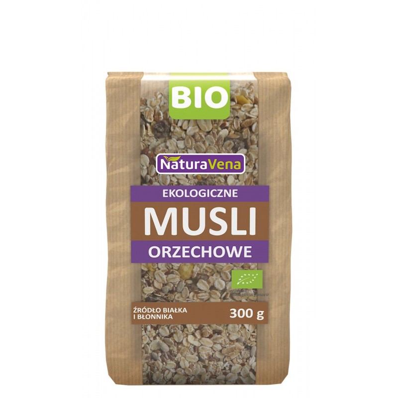 MUSLI ORZECHOWE BIO 300 g - NATURAVENA