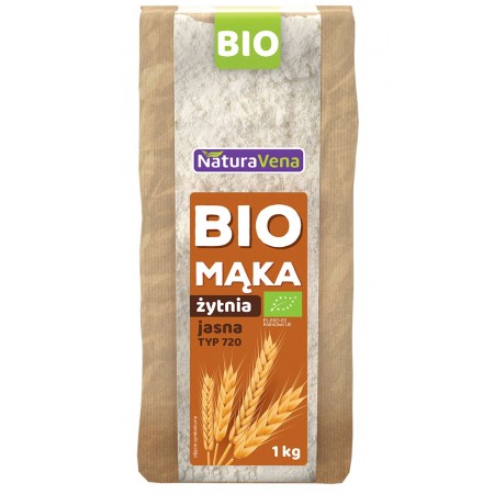 MĄKA ŻYTNIA JASNA TYP 720 BIO 1 kg - NATURAVENA