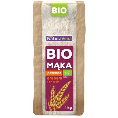 MĄKA PSZENNA GRAHAM TYP 1850 BIO 1 kg - NATURAVENA