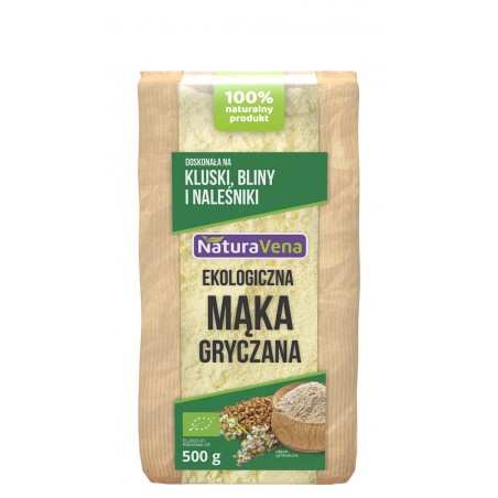 MĄKA GRYCZANA JASNA BIO 500 g - NATURAVENA