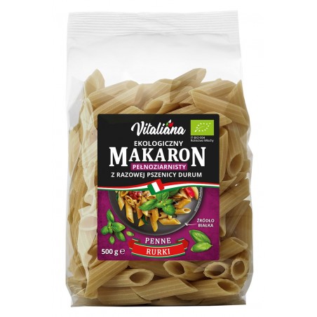 MAKARON (Z RAZOWEJ PSZENICY DURUM) PENNE BIO 500 g - VITALIANA