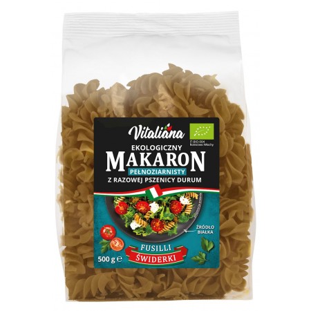 MAKARON (Z RAZOWEJ PSZENICY DURUM) FUSILLI BIO 500 g - VITALIANA