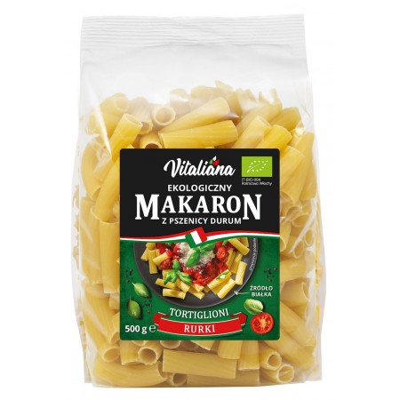 MAKARON (Z PSZENICY DURUM) TORTIGLIONI BIO 500 g- VITALIANA