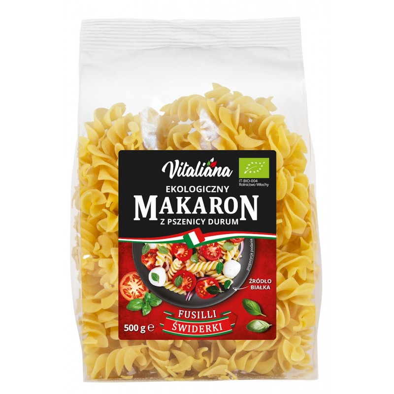 MAKARON (Z PSZENICY DURUM) FUSILLI BIO 500 g - VITALIANA
