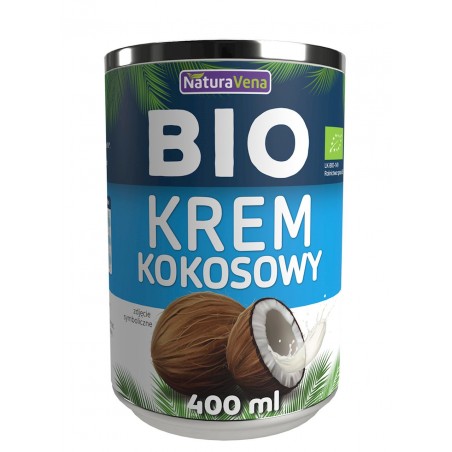 KREM KOKOSOWY 17 % BIO 400 ml - NATURAVENA KREM KOKOSOWY 17 % BIO 400 ml - NATURAVENA