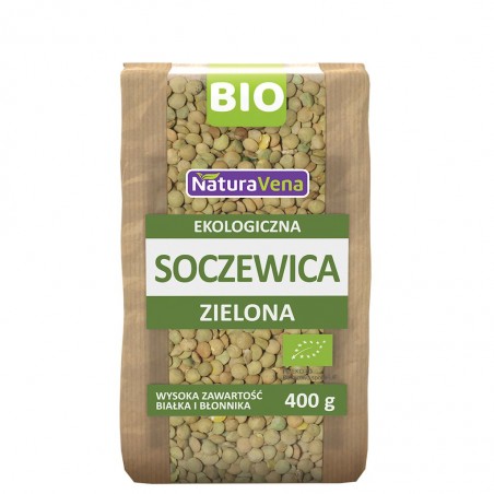 SOCZEWICA ZIELONA BIO 400 g - NATURAVENA SOCZEWICA ZIELONA BIO 400 g - NATURAVENA