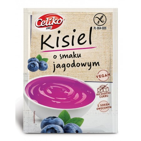KISIEL JAGODOWY BEZGLUTENOWY 40 g - CELIKO
