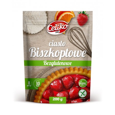MIESZANKA DO WYPIEKU CIASTA BISZKOPTOWEGO BEZGLUTENOWA 200 g - CELIKO