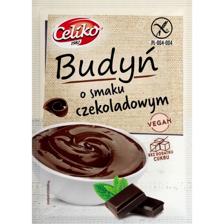 BUDYŃ O SMAKU CZEKOLADOWYM BEZGLUTENOWY 40 g - CELIKO
