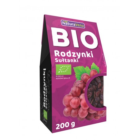 RODZYNKI SUŁTANKI BIO 200 g - NATURAVENA RODZYNKI SUŁTANKI BIO 200 g - NATURAVENA
