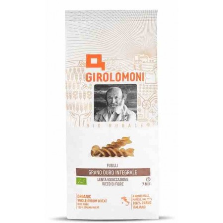 Makaron fusilli pełnoziarnisty z pszenicy durum BIO 500 g