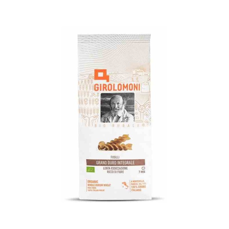 Makaron fusilli pełnoziarnisty z pszenicy durum BIO 500 g