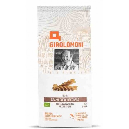 Makaron fusilli pełnoziarnisty z pszenicy durum BIO 500 g