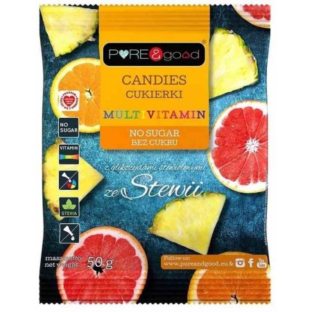 Cukierki multivitamin ze stewią B/C 50g
