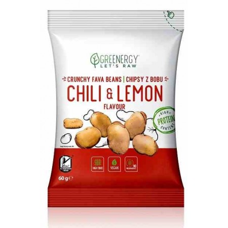 Chipsy z bobu chilli z cytryna 60g