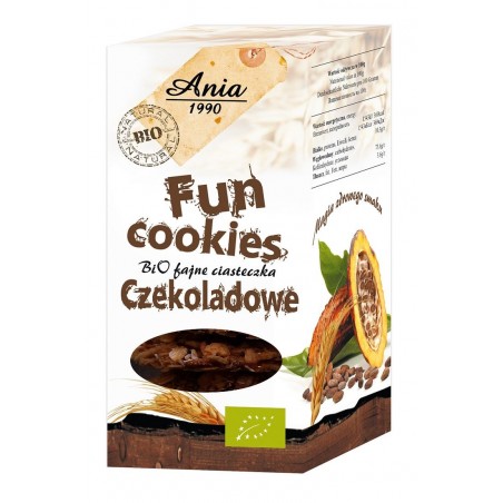 FUN COOKIES KAKAOWE BIO 120 g - BIO ANIA