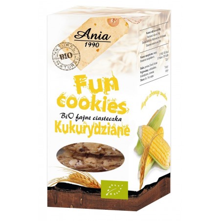 FUN COOKIES KUKURYDZIANE BIO 120 g - BIO ANIA