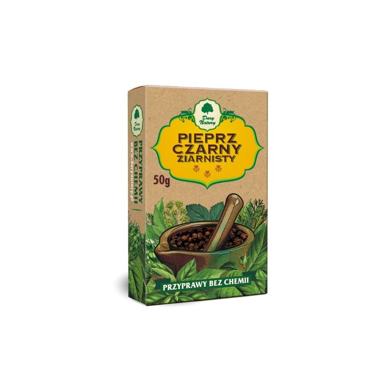 PIEPRZ CZARNY ZIARNISTY 50 g - DARY NATURY