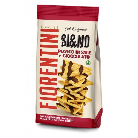 CHRUPKI KUKURYDZIANE MINI OBLANE CIEMNĄ CZEKOLADĄ BEZGLUTENOWE 80 g - FIORENTINI