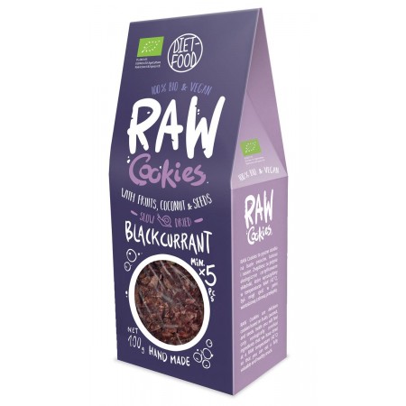 CIASTKA  Z CZARNĄ PORZECZKĄ BEZ DODATKU CUKRÓW BIO 100 g - DIET-FOOD