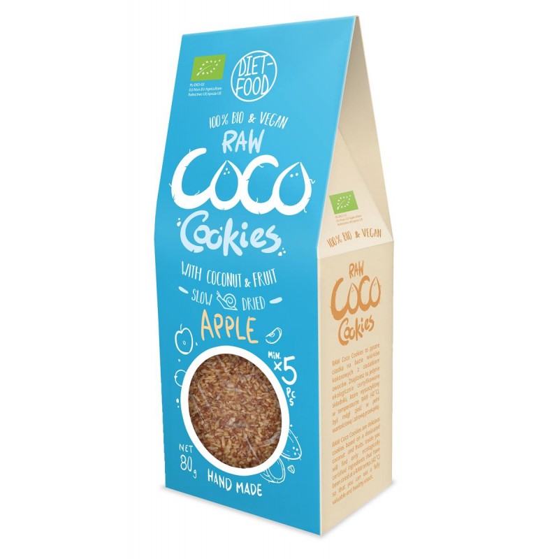 CIASTKA Z JABŁKIEM I CYNAMONEM  BIO 100 g - DIET-FOOD