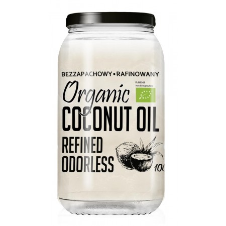 OLEJ KOKOSOWY RAFINOWANY BIO 1 L - DIET-FOOD