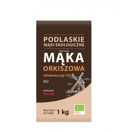 MĄKA ORKISZOWA CHLEBOWA TYP 750 BIO 1 kg - BIO LIFE (MĄKI PODLASKIE)