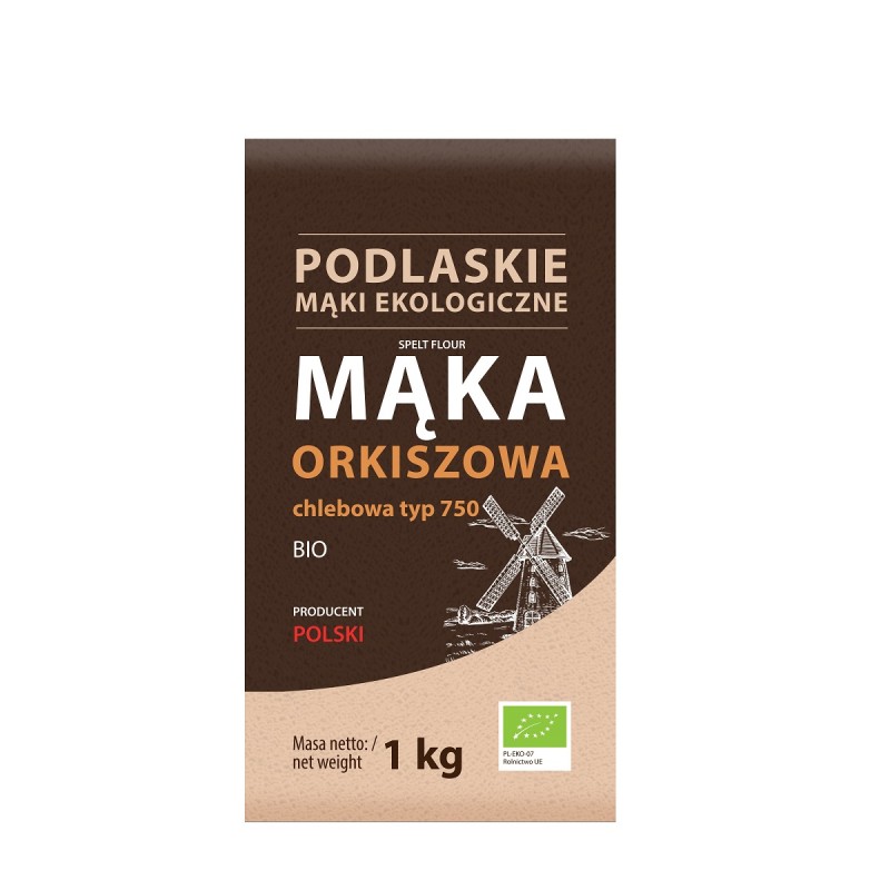 MĄKA ORKISZOWA CHLEBOWA TYP 750 BIO 1 kg - BIO LIFE (MĄKI PODLASKIE)