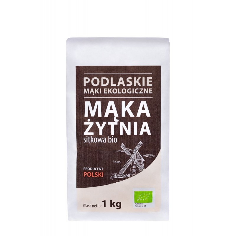 MĄKA ŻYTNIA SITKOWA TYP 1400 BIO 1 kg - BIO LIFE (MĄKI PODLASKIE)