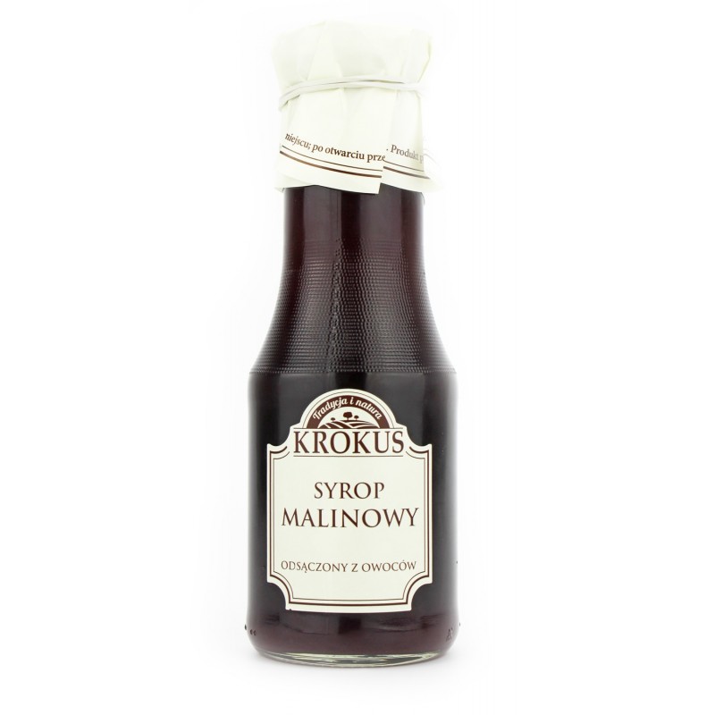 SYROP MALINOWY BEZGLUTENOWY 355 g (280 ml) - KROKUS