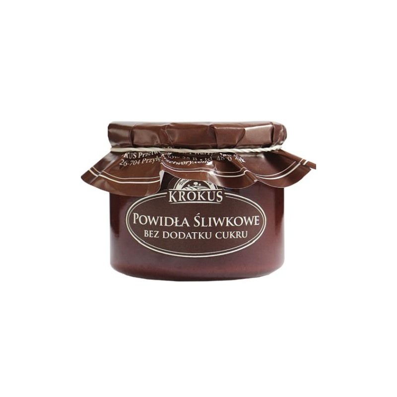 POWIDŁA ŚLIWKOWE BEZ DODATKU CUKRÓW 310 g - KROKUS
