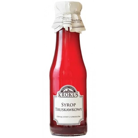SYROP TRUSKAWKOWY BEZGLUTENOWY 375 g (300 ml) - KROKUS
