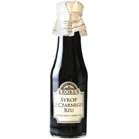 SYROP Z CZARNEGO BZU BEZGLUTENOWY 375 g (300 ml) - KROKUS