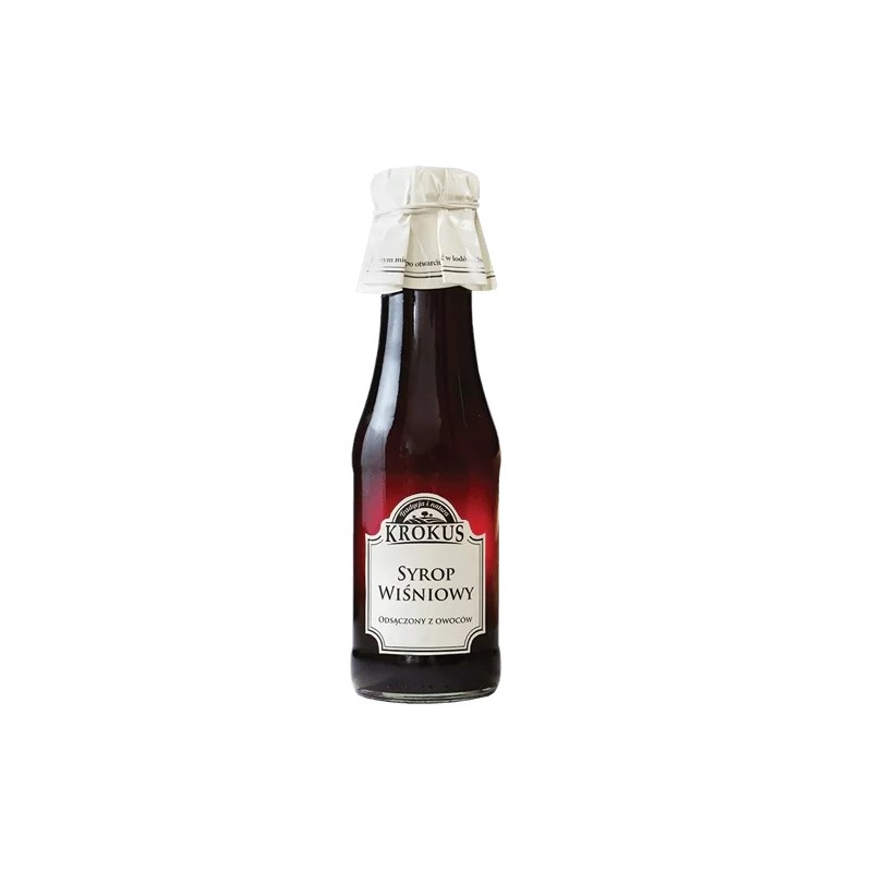 SYROP WIŚNIOWY BEZGLUTENOWY 375 g (300 ml) - KROKUS
