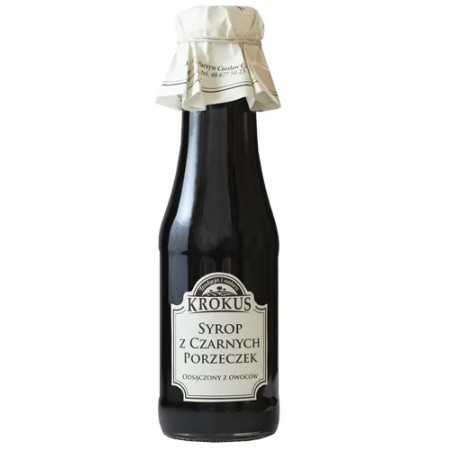 SYROP Z CZARNEJ PORZECZKI BEZGLUTENOWY 375 g (300 ml)  - KROKUS