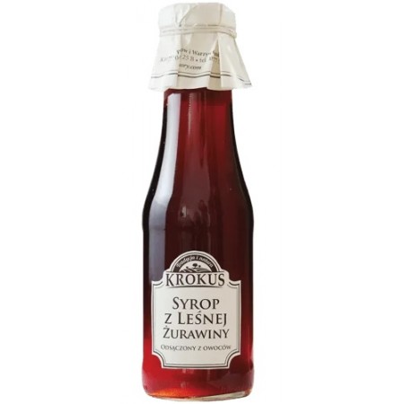SYROP Z LEŚNEJ ŻURAWINY 375 g (300 ml) - KROKUS