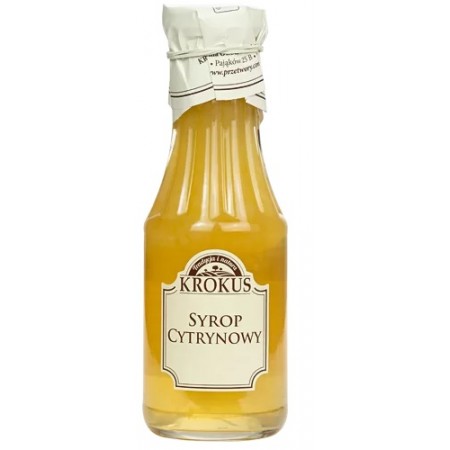 SYROP CYTRYNOWY BEZGLUTENOWY 375 g (300 ml) - KROKUS
