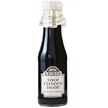 SYROP Z LEŚNYCH JAGÓD BEZGLUTENOWY 375 g (300 ml) - KROKUS