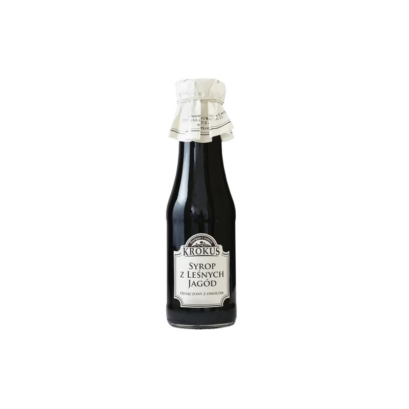 SYROP Z LEŚNYCH JAGÓD BEZGLUTENOWY 375 g (300 ml) - KROKUS
