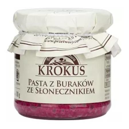 PASTA Z BURAKÓW ZE SŁONECZNIKIEM BEZGLUTENOWA 180 g - KROKUS
