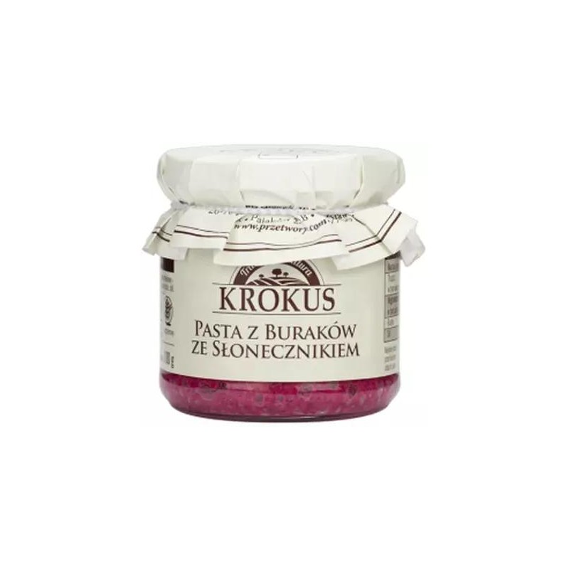 PASTA Z BURAKÓW ZE SŁONECZNIKIEM BEZGLUTENOWA 180 g - KROKUS